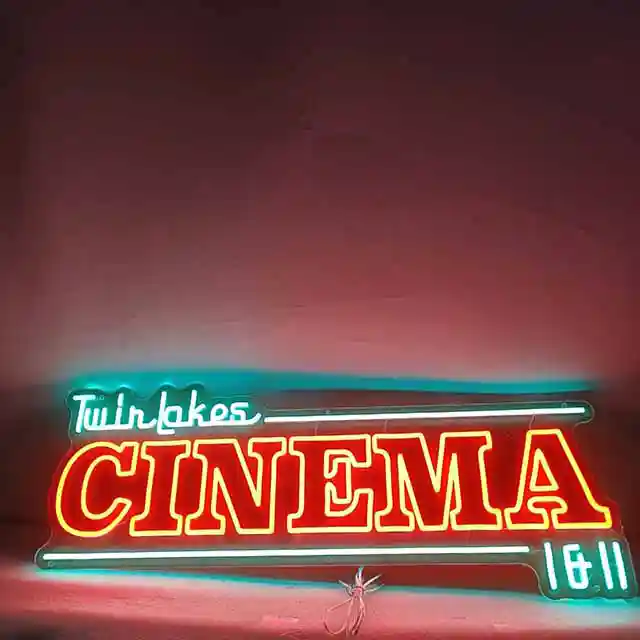 Image of neon sign for review: WOW. received my custom neon sign for my home theater &
LOVE IT. The quality & final product is exactly how I had hoped!