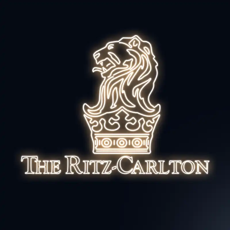 Ritz Carlton neon sign sample